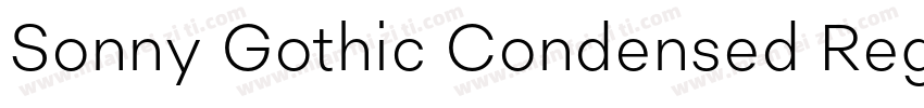 Sonny Gothic Condensed Regular字体转换